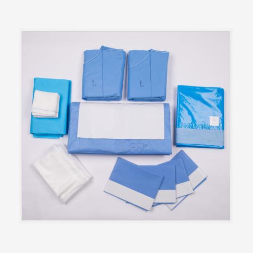 CE Manufacturer Sterile obstetric package Disposable Cesarean Pack C-section
