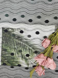 China Linear All Over Spot Polyester Lace Trim Black Tulle Mesh factory