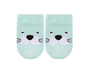 China Breathable Solid Color Baby Animal Socks , Combed Cotton Warm Baby Socks factory