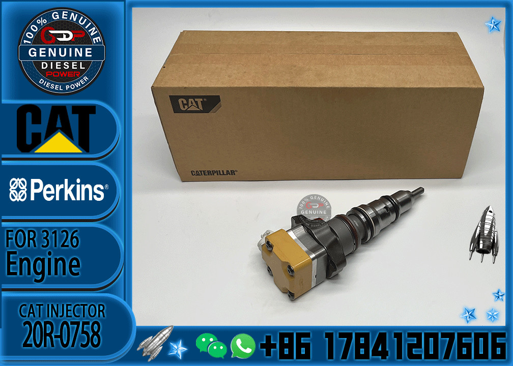 Construction machinery parts 1747526 20R-0758 Diesel Fuel Injector for Caterpillar CAT 3412E Engine 657E 631E 651E AD45