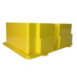 HDPE Plastic Molding Parts , Vacuum Forming Cover Thermoforming Housing