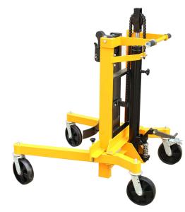 China Hydraulic Drum Stacker 0.3m Lifting Height Eagle-gripper Type with 400Kg Load factory