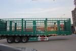 3 Axle Cargo Transport Truck Trailers for Cattle Carrier Steel Farm Fence Semi