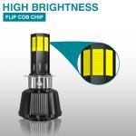 6 Light Built-in Drive Hi/Lo Beam Flash Motorcycle LED Headlight for Four Lines