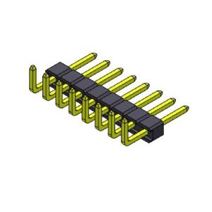 Pin Header Connector 2.54mm Single Row R/A TYPE 1*2PIN To 1*40PIN H=2.54MM
