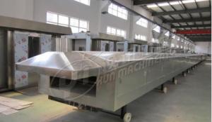 China Large capacity to small scale Industria gas baking tunnel oven 800mm Width Electric / Gas Tunnel Oven for Baking Cookie factory