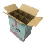6 Bottle Wine Shipper Round Box Packaging Made Of Recyclable Paper Material