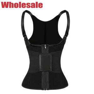 China Black Magical Velcro Neoprene Exercise Vest Women'S Workout Sweat Vest factory