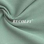 Eco Ribbed Activewear Knit Fabric Sustainable Workout Yoga Wear