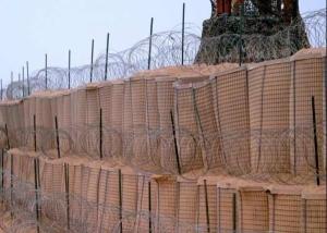China Defensive Steel HESCO Rock Basket Retaining Wall factory