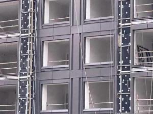 China Rectangular Aluminum Curtain Wall Office Building Long Lasting Durability Sound Insulation factory