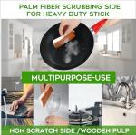 Anti Odor Cellulose Sponge Scourer Fast Drying Natural Vegetable Cellulose
