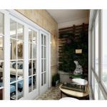 Hurricane Impact UPVC / PVC Sliding Door White Vinyl Frame Double Glazed Glass