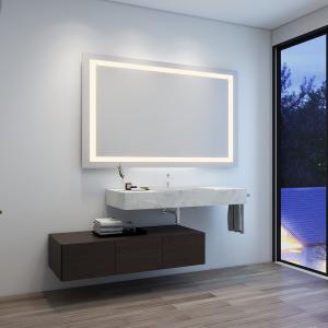 China Integration Large Illuminated Bathroom Mirror Energy Efficient Easy Installation factory