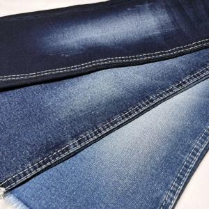 China 10.9 Oz Plain Twill Denim Fabric High Color Fasten Jeans Material factory