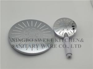 China chrome plating shower head hand shower set round overhead shower rain shower ABS bathroom shower factory