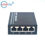 10/100/1000Mbps 4port RJ45+1port SFP/SC fiber ethernet media converter switch