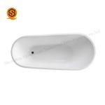 Italy Style Artificial Stone Bathtub White Freestanding Bath