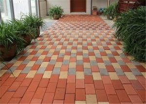 China Standard Size Clay Paving Brick Interlocking Brick Pavers 30 / 40 / 50 / 60mm factory