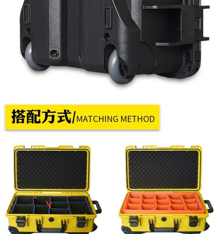 OEM Tool Storage Box Soundproof Wheel IP67 Waterproof Case Customizable