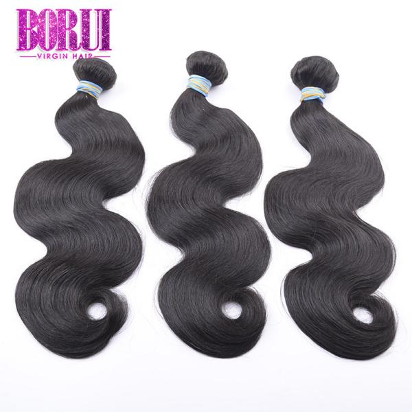 Unprocessed Brazilian Virgin Human Hair Body Wave With Thick Ends Cuticle