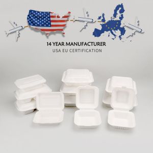 China Compostable Biodegradable Food Containers for Takeaway & To-Go Packaging on sale