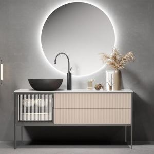 China Countertop Installation Type bathroom Wash Basin With Concrete Surface factory