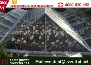China Clear Roof Party Tent For 300 People , Transparent Wedding Tent With PVC Fabric factory
