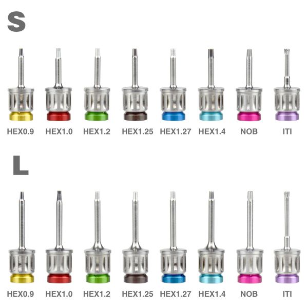 Universal Dental Implant Prosthetic Kit 16 Screwdrivers with Torque Wrench for Osstem and More