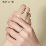 Hypoallergenic Zircon Diamond Ring 0.21cm 1.9g Couple Wedding Ring
