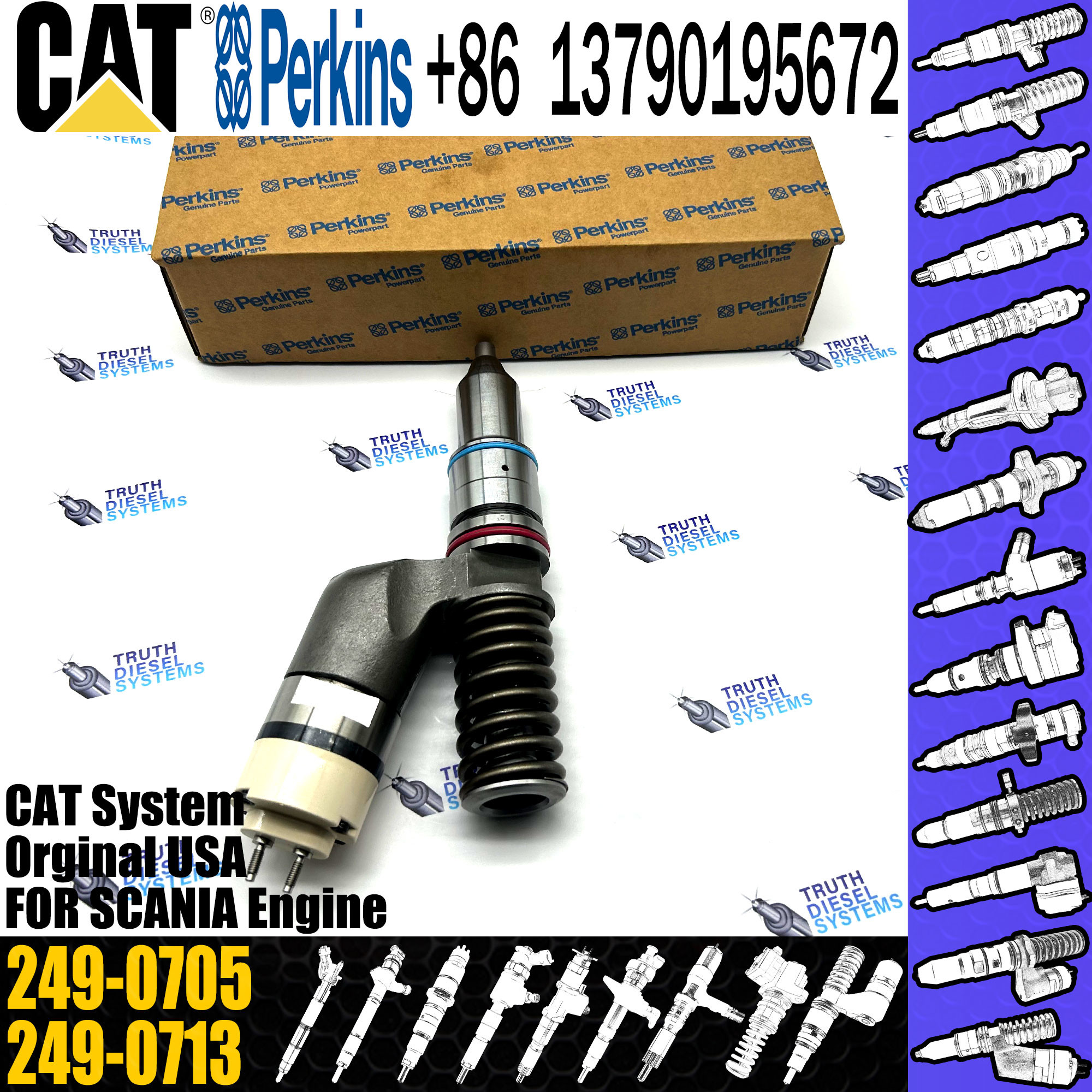 C13 Fuel Injector Assembly 249-0705 249-0713 249-0707 249-0708 249-0712 250-1309 253-0608 259-5409 292-3666 10R-1305