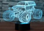 Color Customized 3D Acrylic Lamp , 3D LED Illusion Light For Festival Gifts