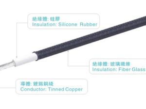 China UL3122 Silicone Rubber Insulated Wire 300V/200C AWM3122 18AWG White Heater factory
