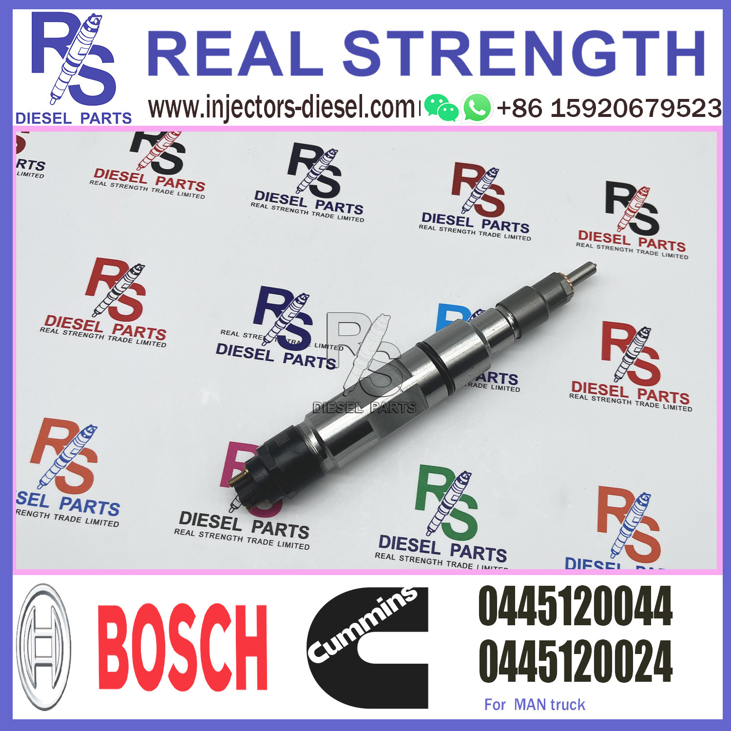 Common Rail BOSCH Diesel Injector 0445120044 For MAN Truck TGA-24-480
