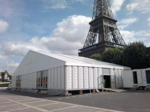 China Recycled 20 x 40 White Wedding Party Tent With ABS Hard Wall factory