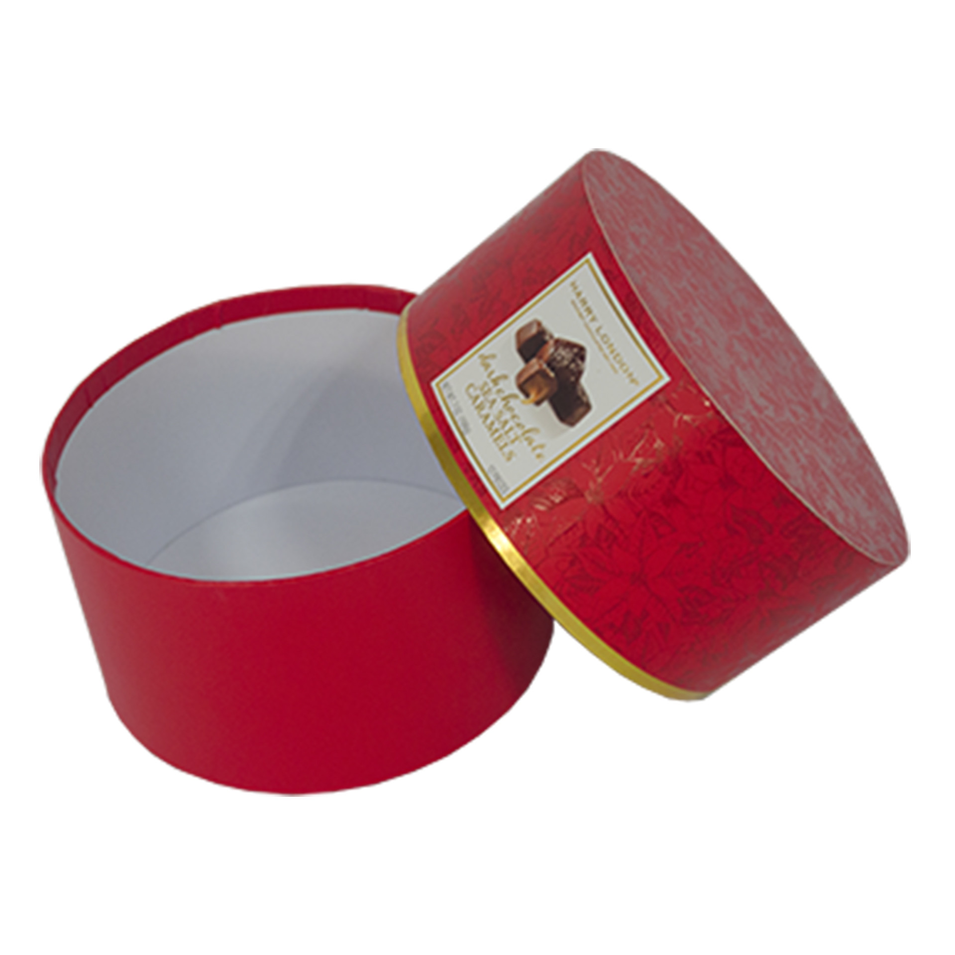 Custom Silk Screen Printing Paper Cans Packaging With Flat Edge