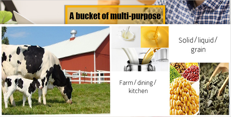 Sealed 22 litres Milk Bucket Hotel Uses Stainless Steel milk can