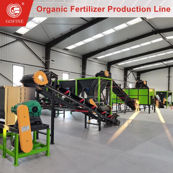 1-2T/H Organic Fertilizer Production Line With For Environmental Protection CE