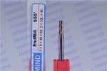 SiN Coating Corner Radius End Mill , HRC55 4 Flute Extra Long End Mill SGS