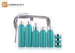 8pcs Hotel Travel Toiletry Bottle Kit With Aluminum Cap 100ML / 80ML Capacity