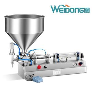 China Water Cream Semi Automatic Horizontal Filling Machine 10ml-5000ml factory