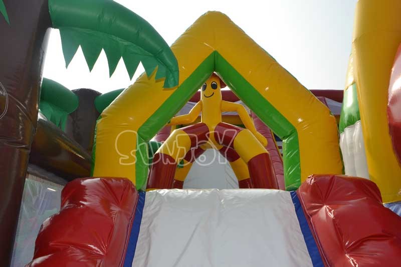 Customized 12*8*6m Inflatable Castle Bouncy For Commercial