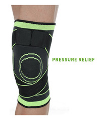 Thick and high elastic knee pads, performance analogous to heated knee pads