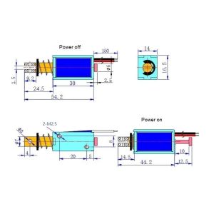 U0730 Mini Push Pull DC 12V 24V Open Frame Solenoid