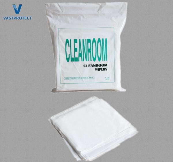 1009 Lint Free Laser Cold Cut 100% Polyester Clean Room Wipes 23*23 Cm for