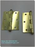Iron Steel Metal Brass Ball Tip Hinges 4"X3.5" Easy Installation Fancy Design