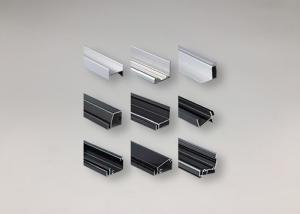 China Black Powder Coated Aluminum Solar Panel Aluminium Frame Max 25Um Thickness factory