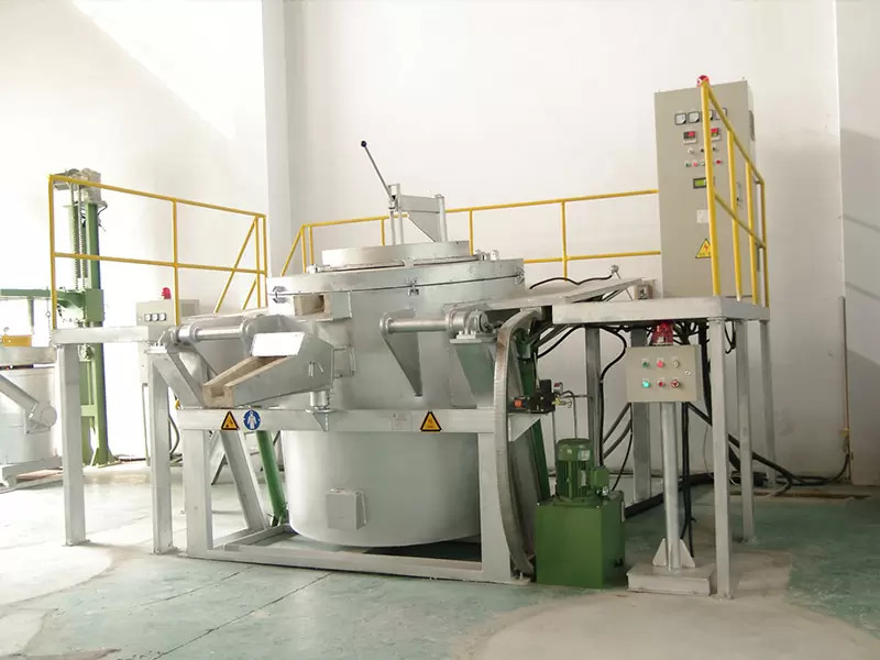 SSR CE ISO9001 Control System Aluminum Crucible Furnace For Accurate Temperature Control