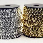 2.4mm Customized Colors Plastic Ball Chain Polished Finish for DIY Wedding