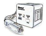 Power Inverter Car Inverter Solar Tracking Kit Dc 12V To Ac 220V 150W Car Power